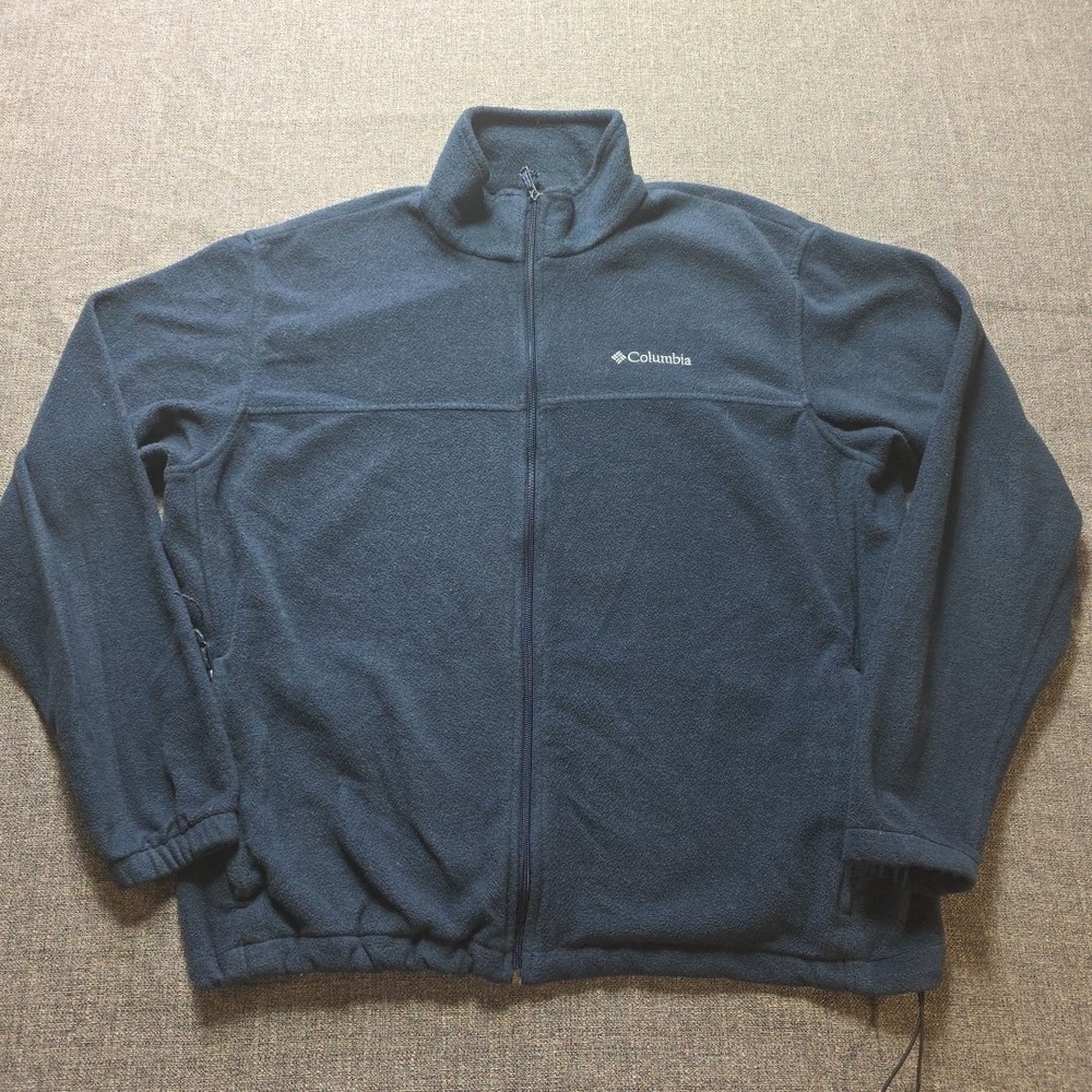 Columbia Mens Size L Steens Mountain 2.0 Full Zip Fleece Jacket‎ Blue WM3220